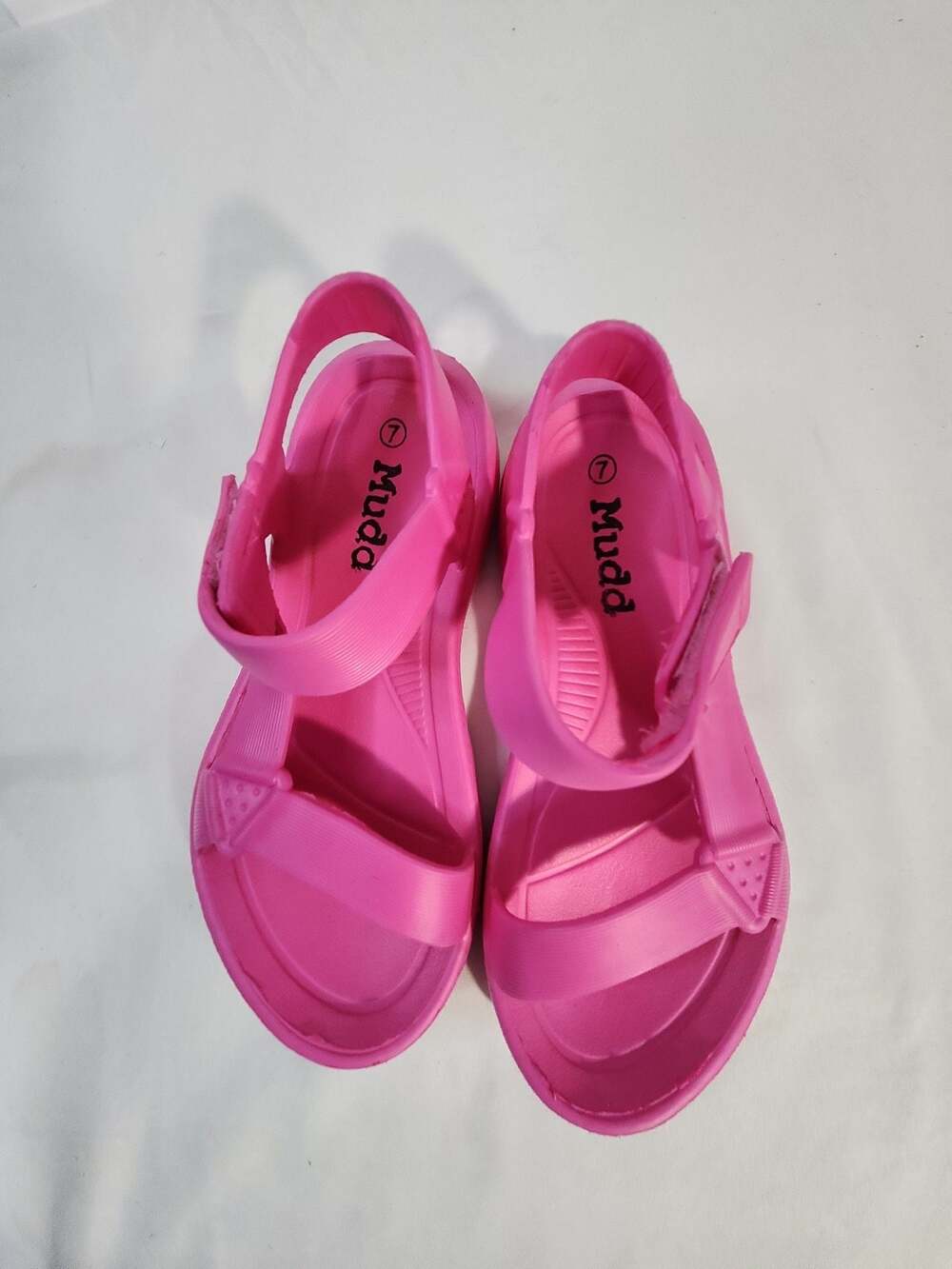 Mudd Women's Pink Rubber Sport Sandals Size 7